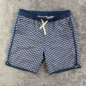 Fair Harbor Anchor Swim Trunk Mist Seaview Geometric All Over Print Lined 6”